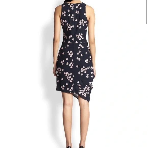 A.L.C. Eva silk floral dress size 2 - Picture 4 of 12